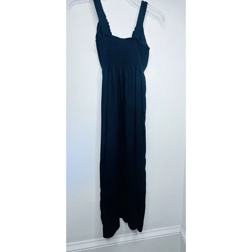 Abercrombie & Fitch XS Floral Slip Midi Dress Summer Vacation Slit Adjustable